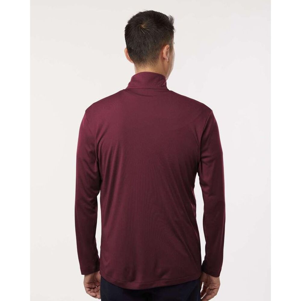 AllPro Pro-Lock Performance Quarter-Zip Pullover / Maroon - Picture 6 of 6